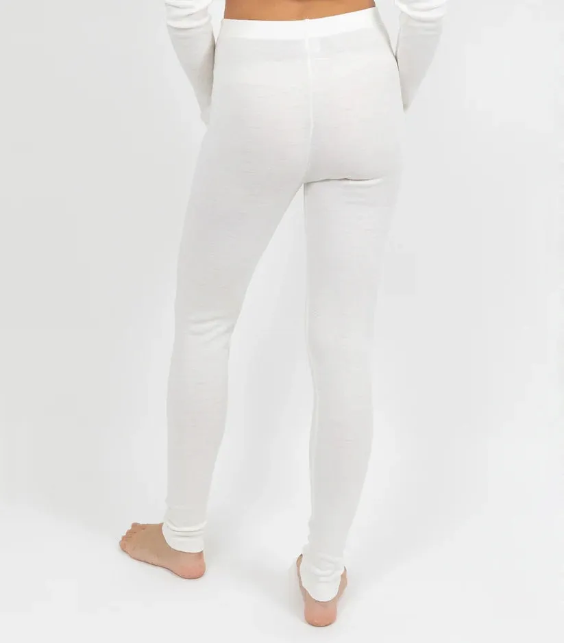 240Gsm Merino Wool Legging - Ivory