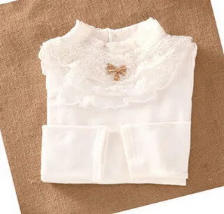 3-12T Kids Girl Sweater Fashion Lace Sweater Children Cotton Cardigan Baby Outerwear Girls Knitwear Clothes