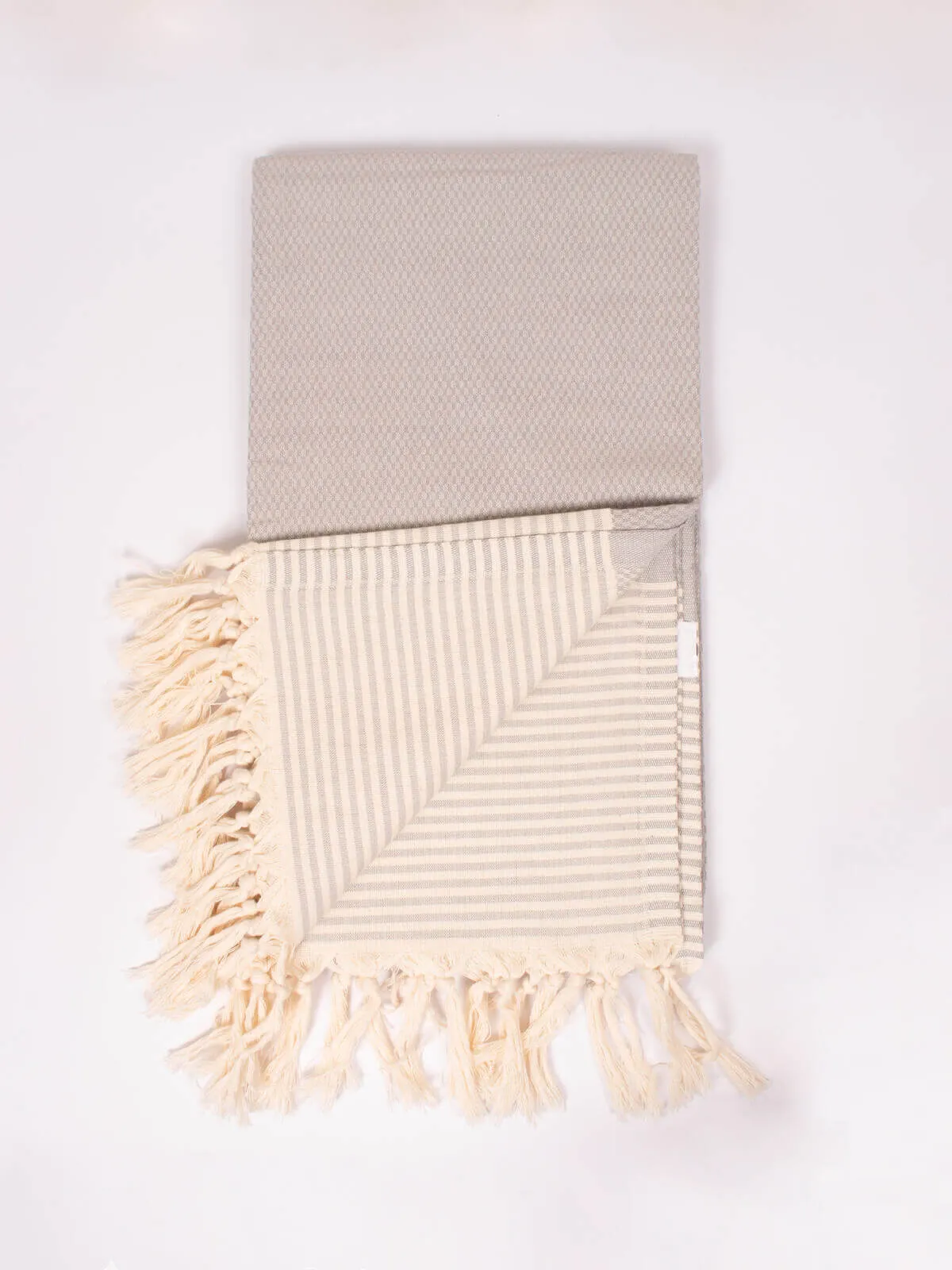 Amalfi Hammam Towel, Pearl Grey