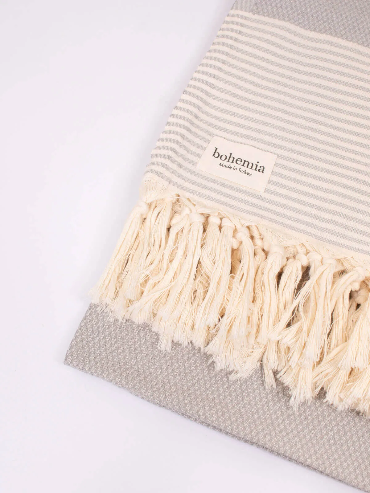 Amalfi Hammam Towel, Pearl Grey