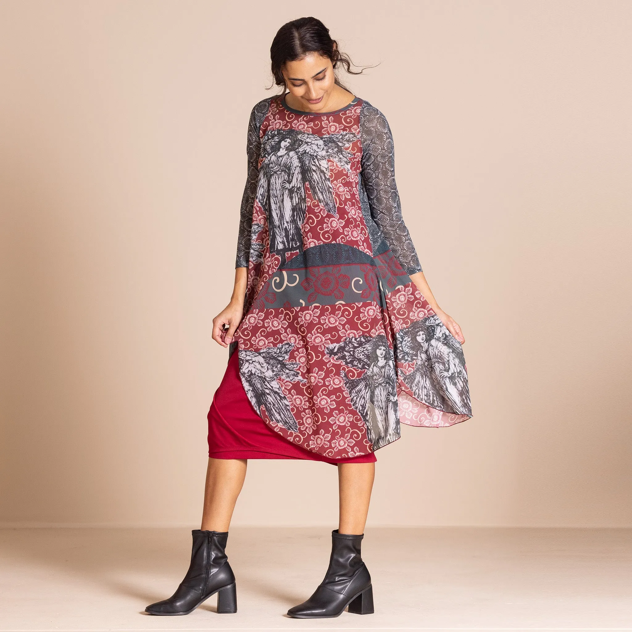 angel mesh circle tunic