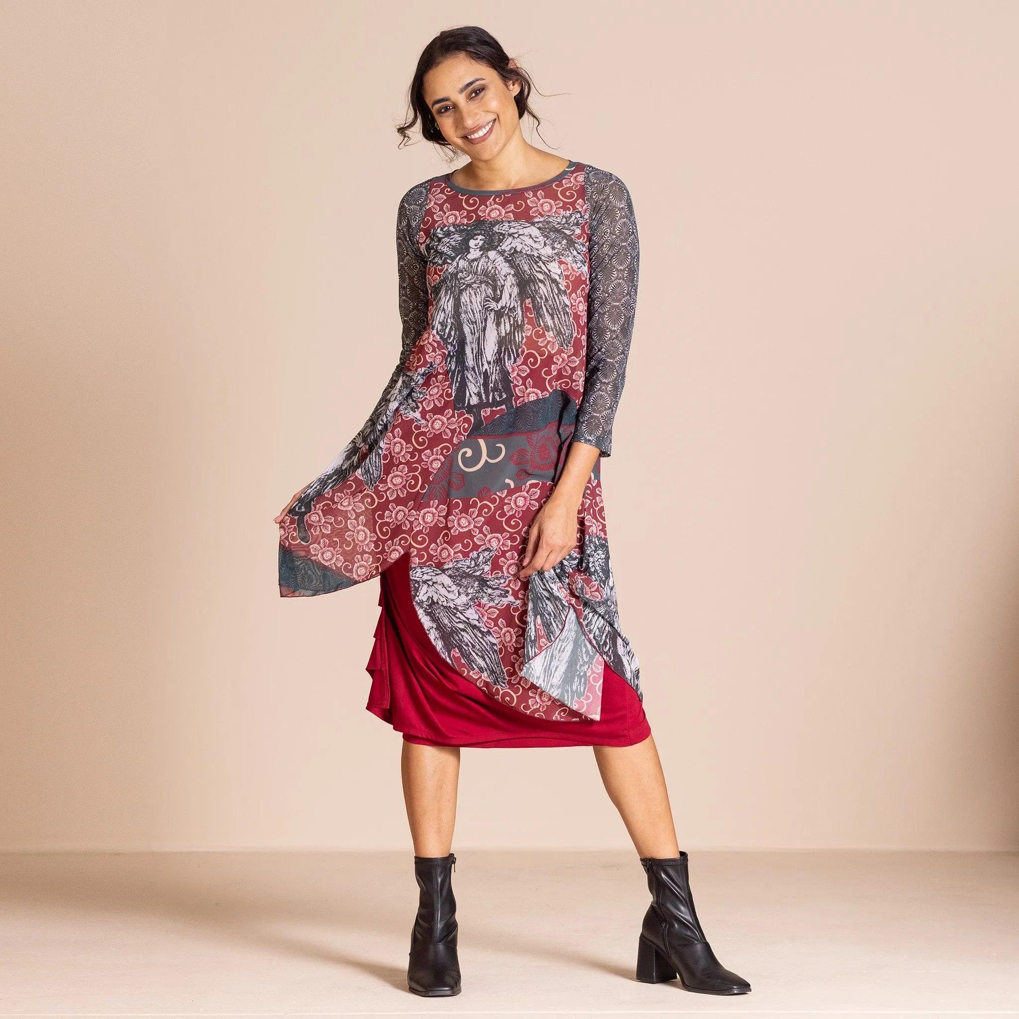 angel mesh circle tunic