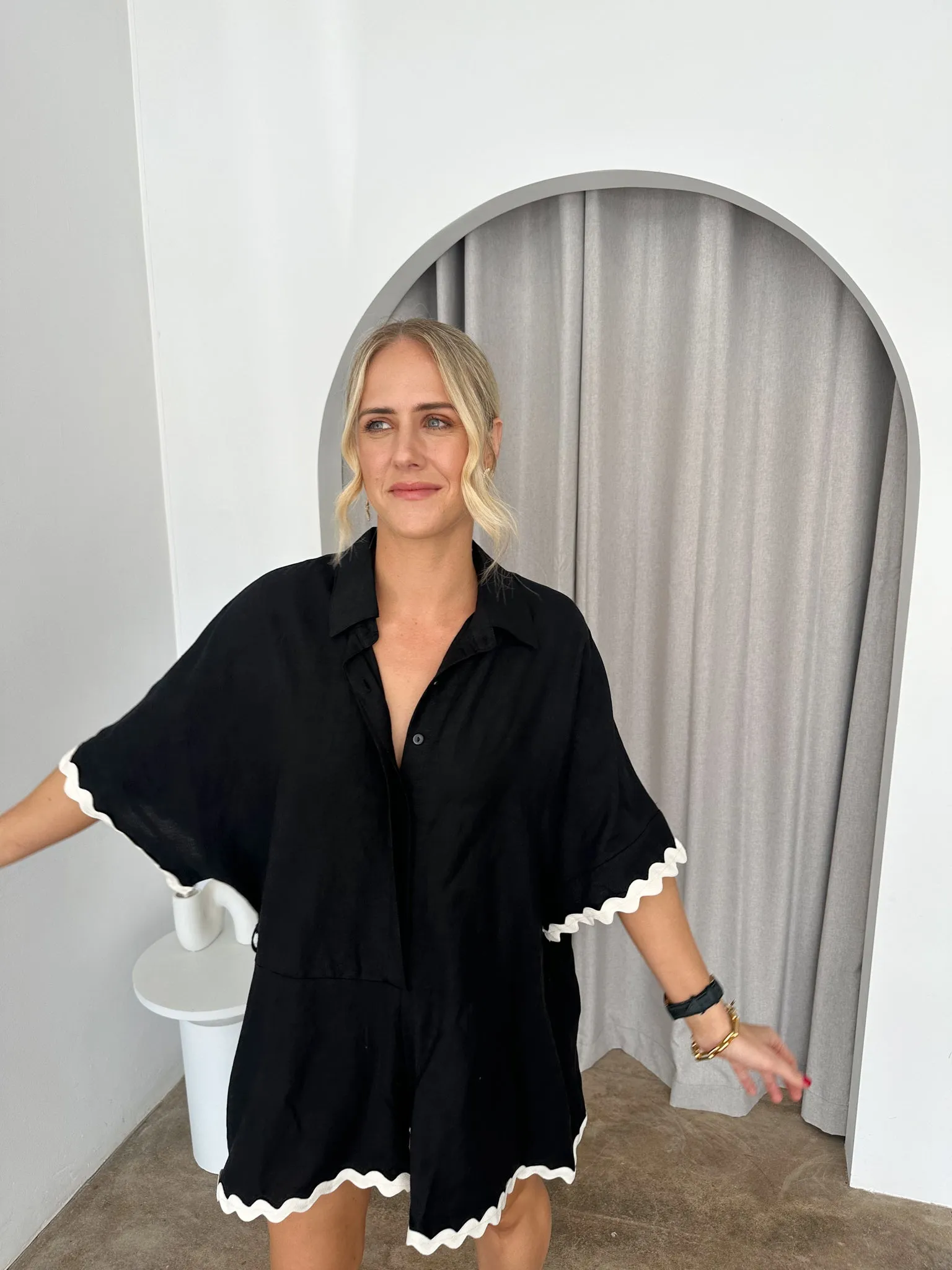 Autumn Playsuit -Black