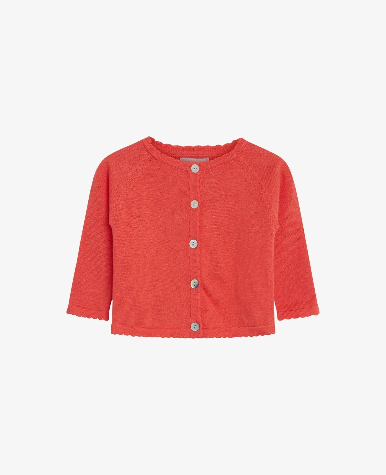 BABY BASIC ORGANIC LIGHT KNIT CARDIGAN