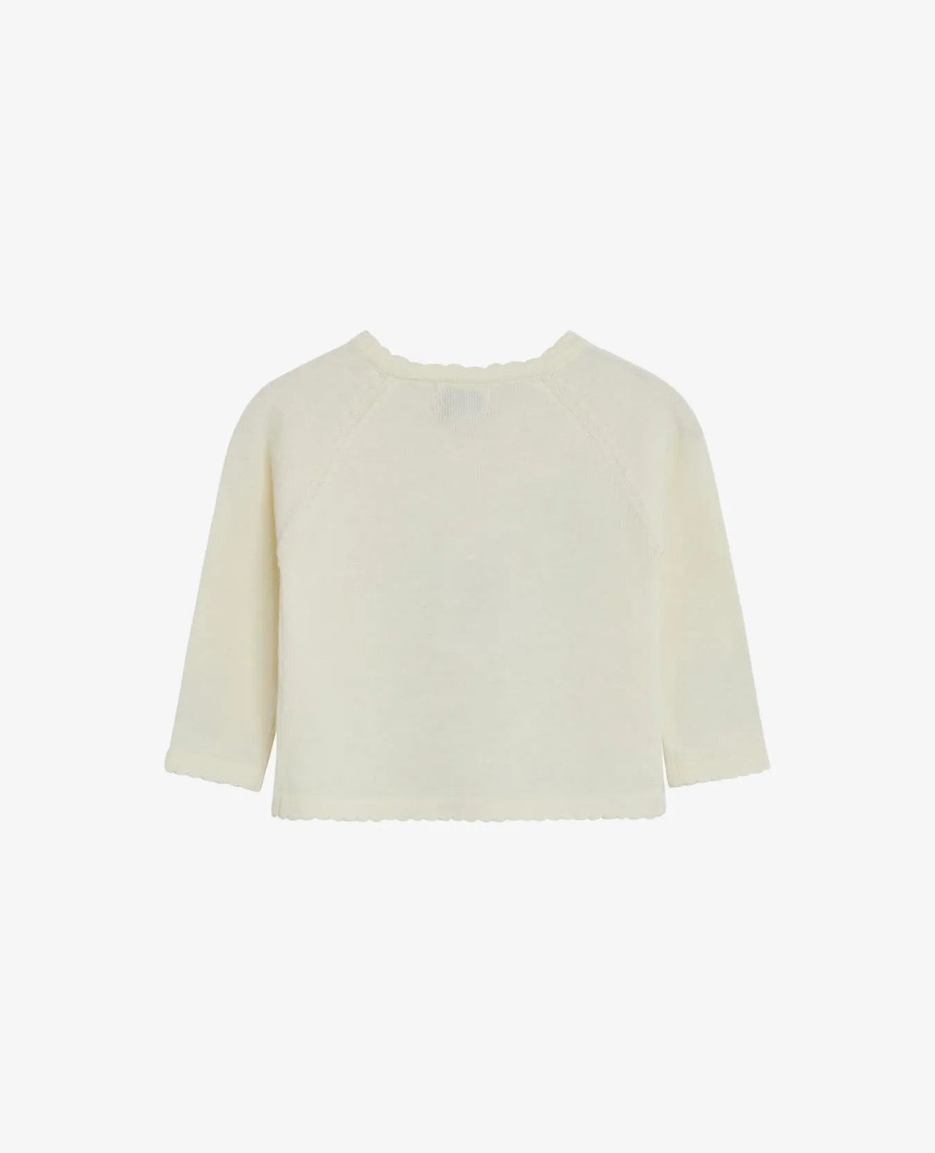BABY BASIC ORGANIC LIGHT KNIT CARDIGAN