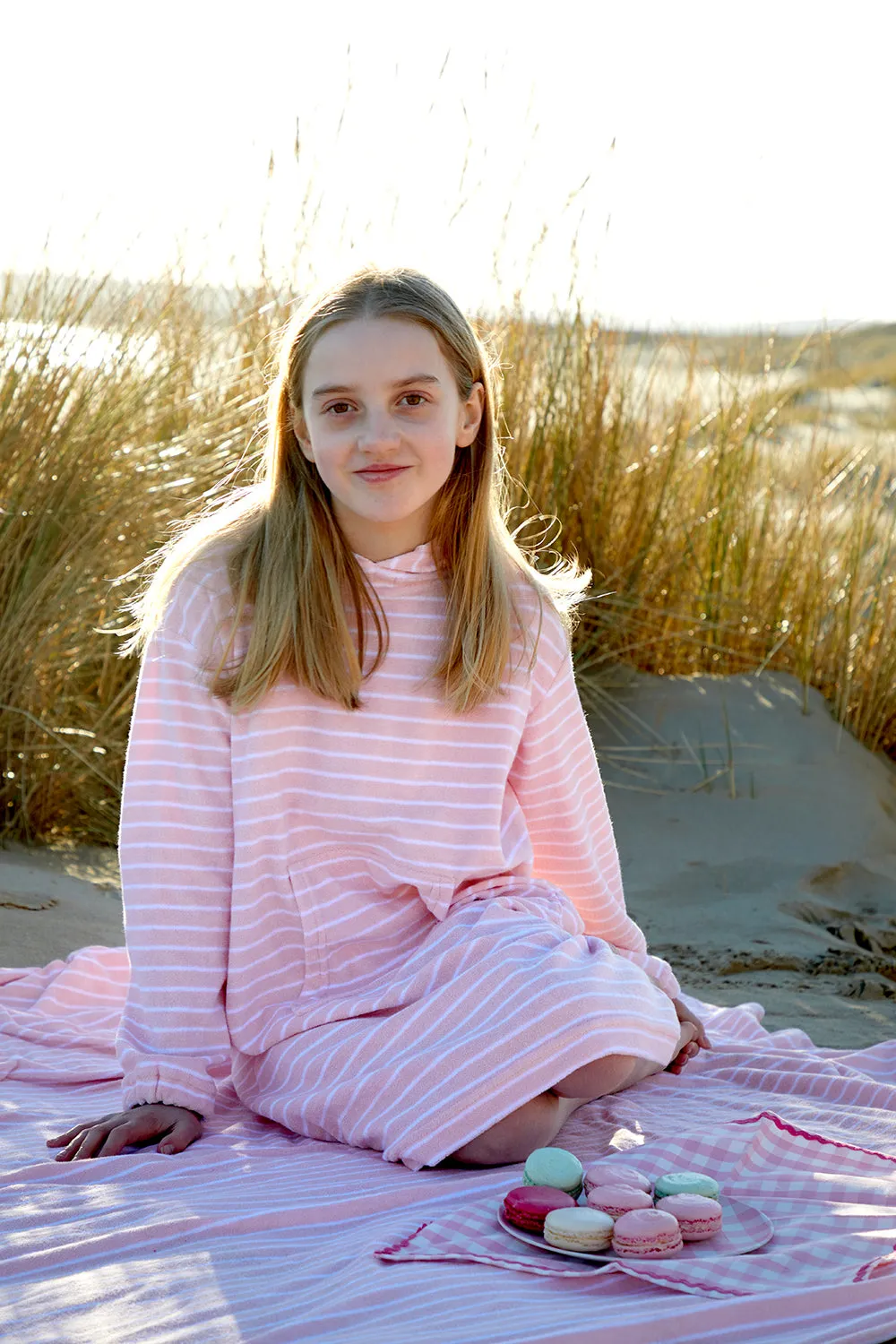 Bridie & Bert beach robes - rose white