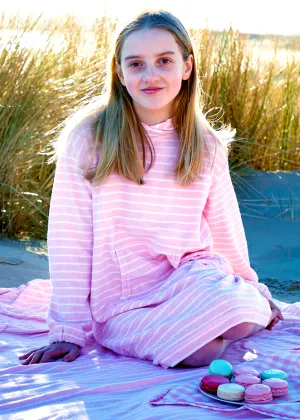 Bridie & Bert beach robes - rose white