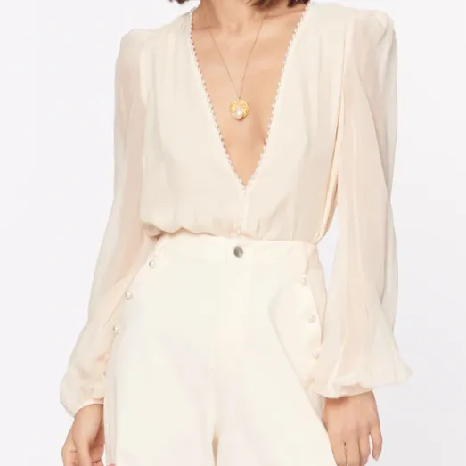 Cami NYC Ingrid Bodysuit Ceramic
