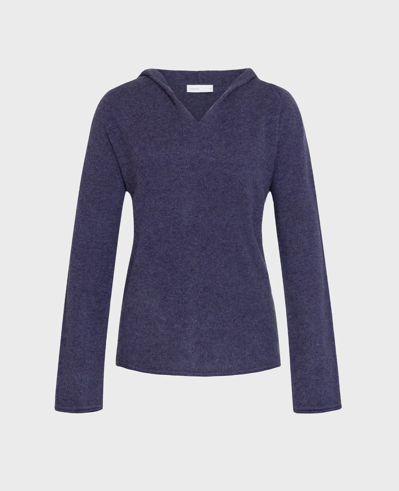 Cashmere V-Neck Hoodie