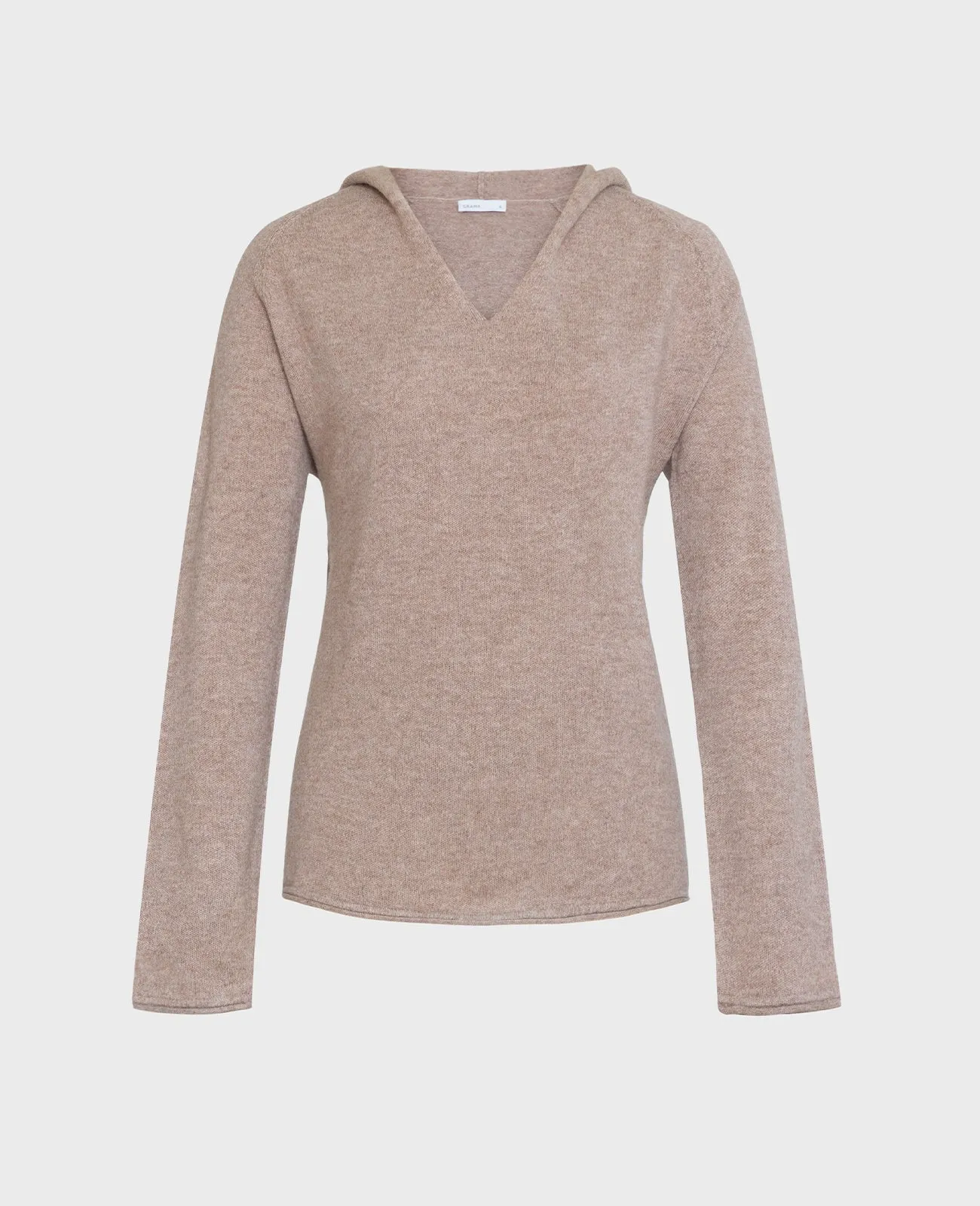 Cashmere V-Neck Hoodie