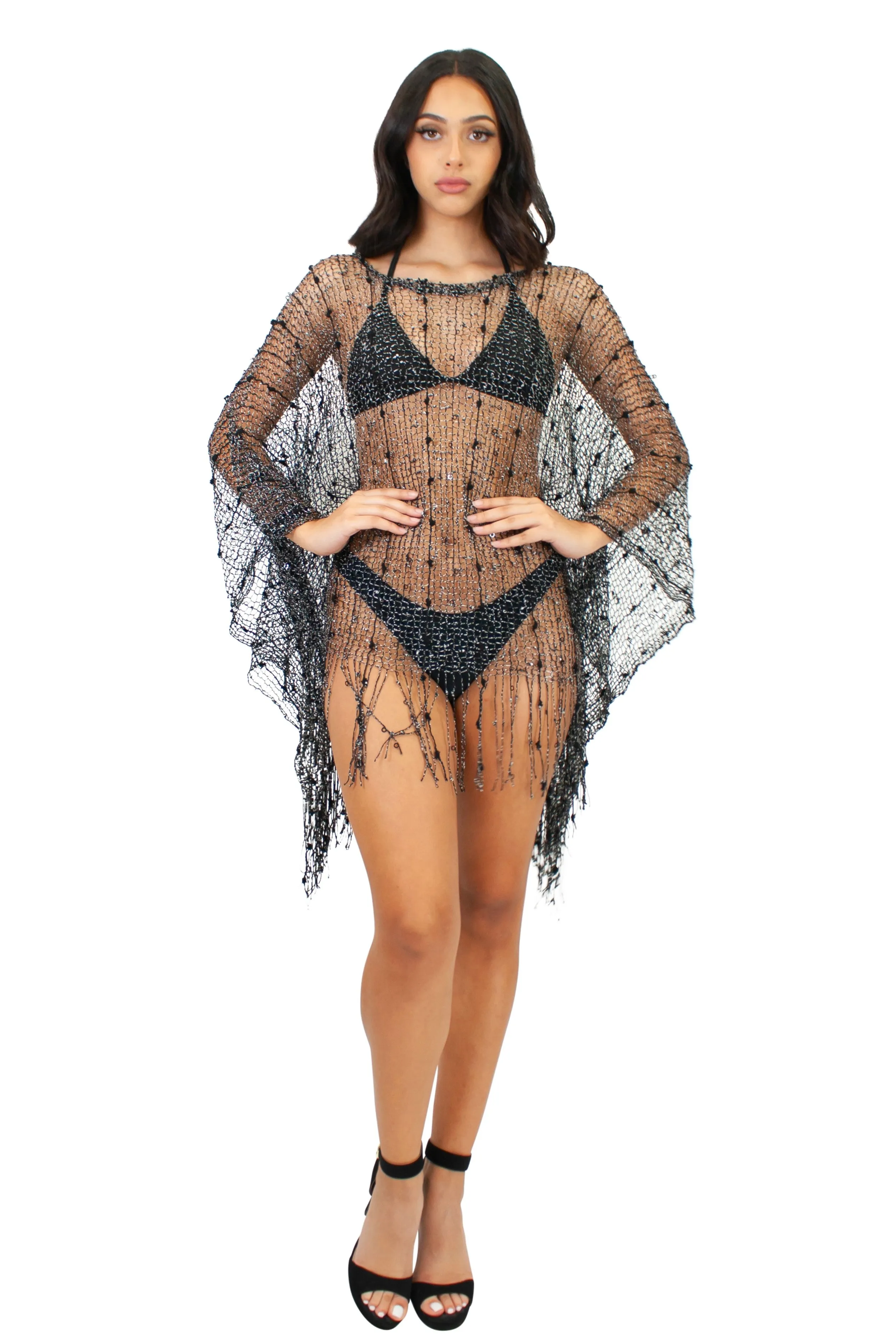 CH-4017 Cover-up in Turquoise