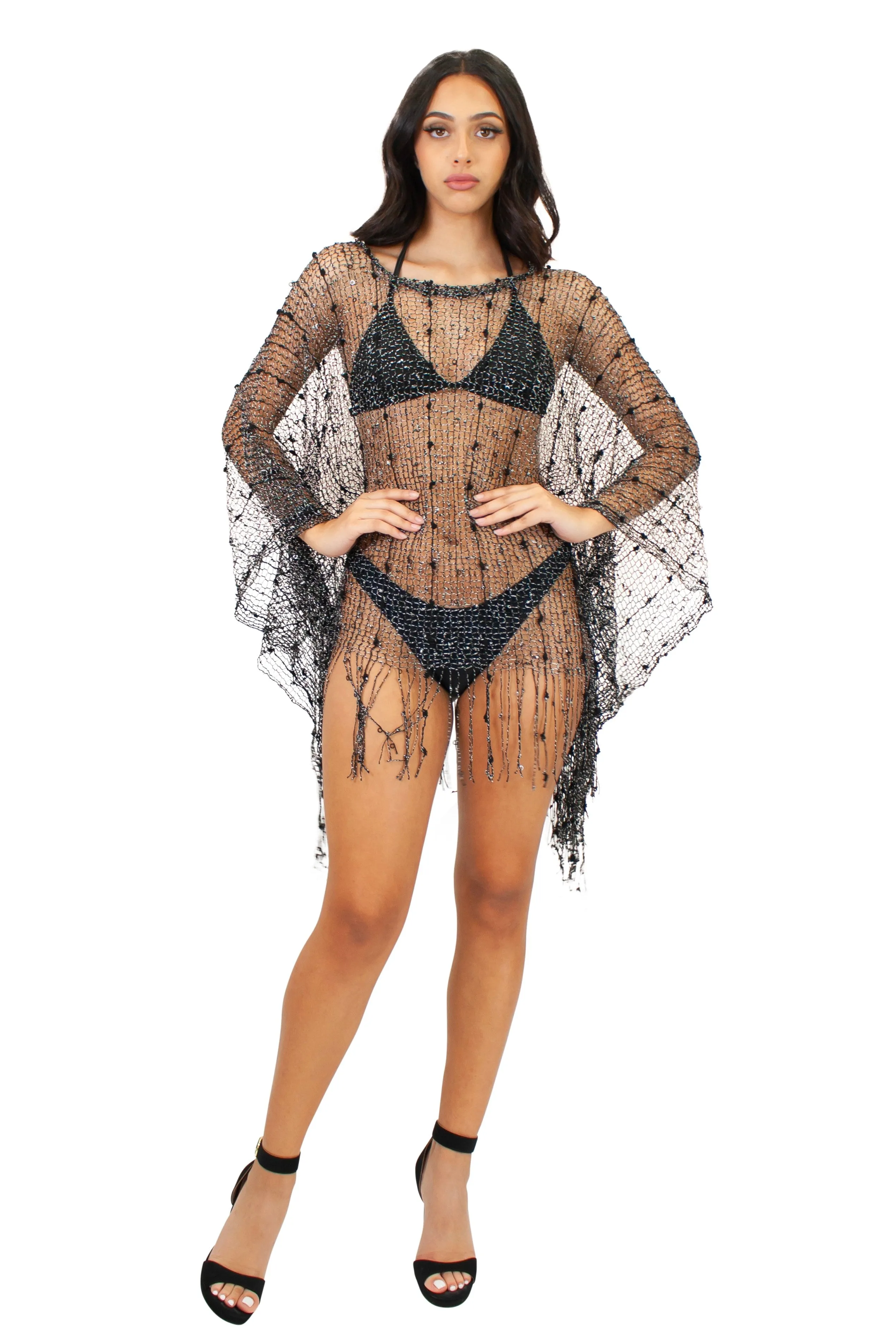 CH-4017 Cover-up in Turquoise