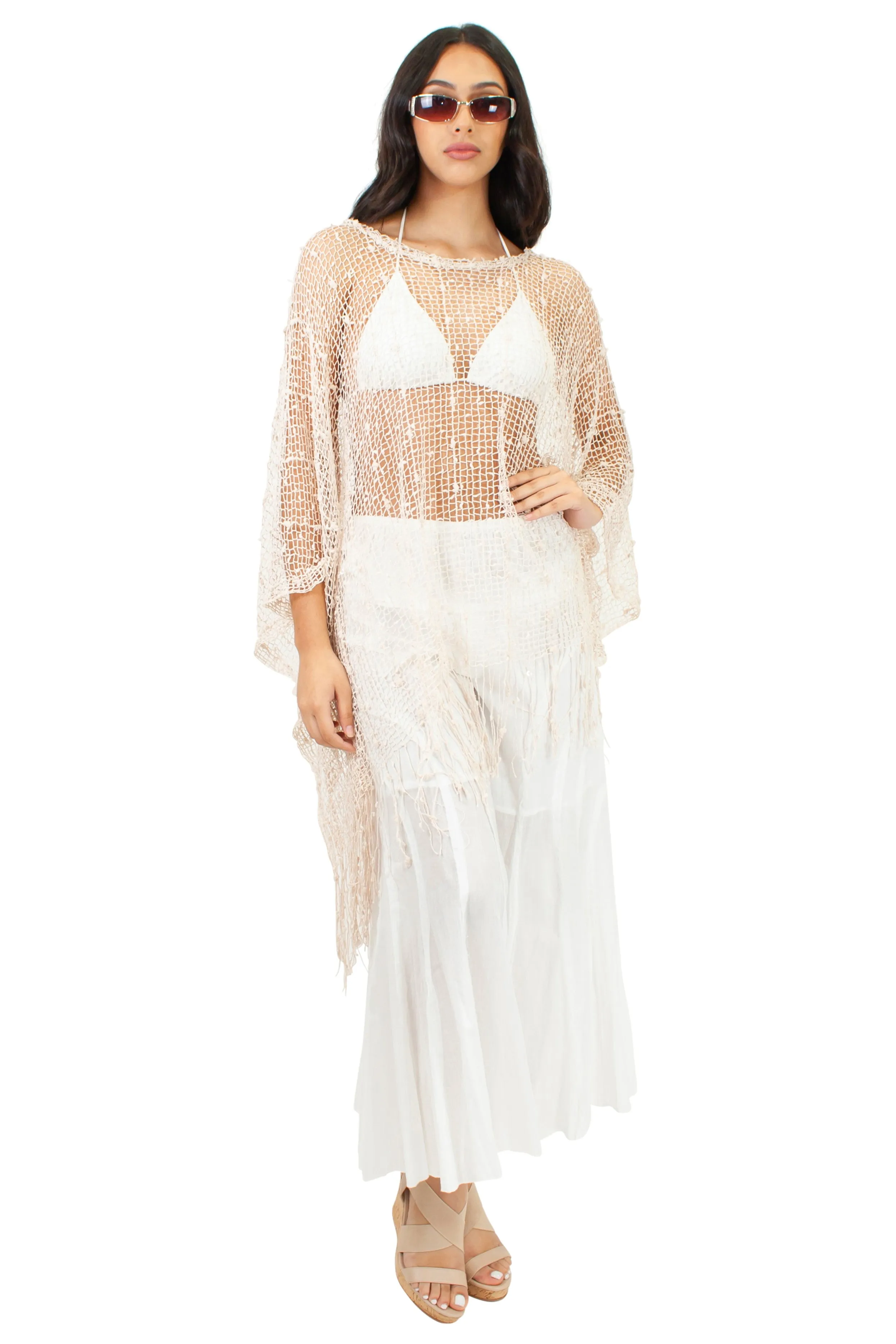 CH-4017 Cover-up in Turquoise
