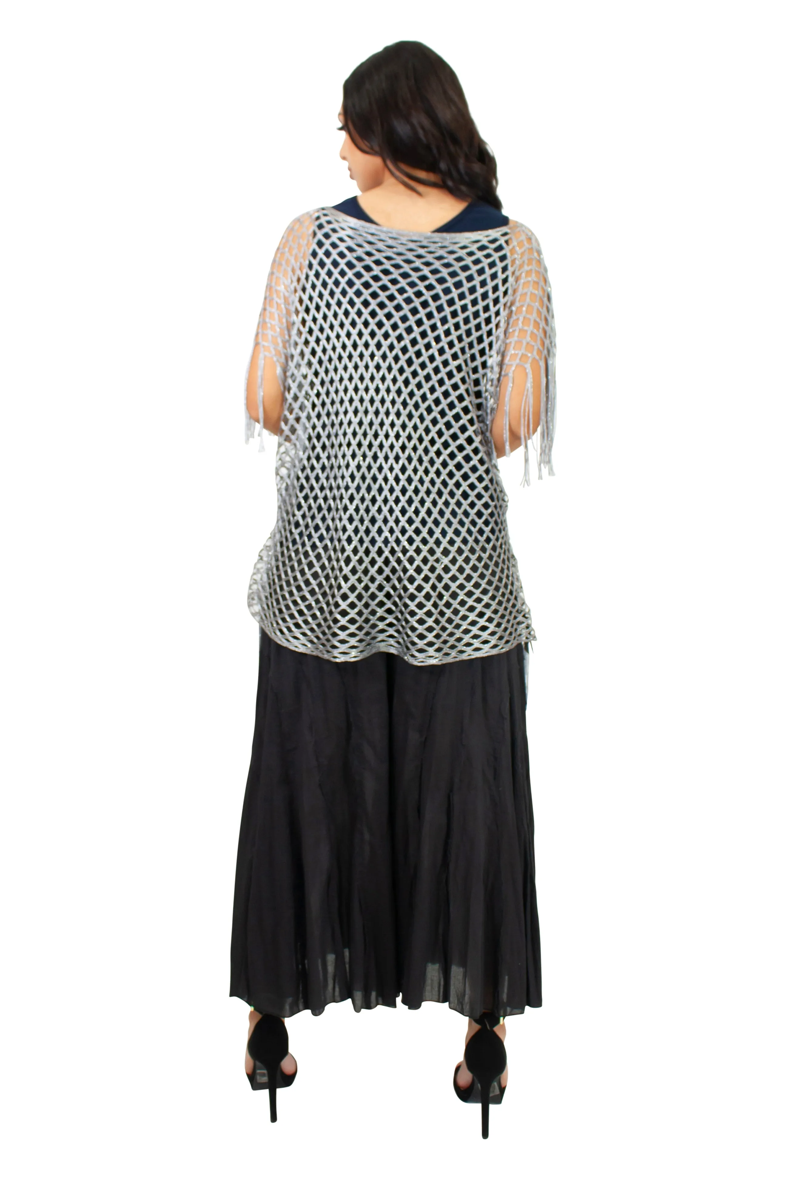 CH-5141 Cover-up Top in Black