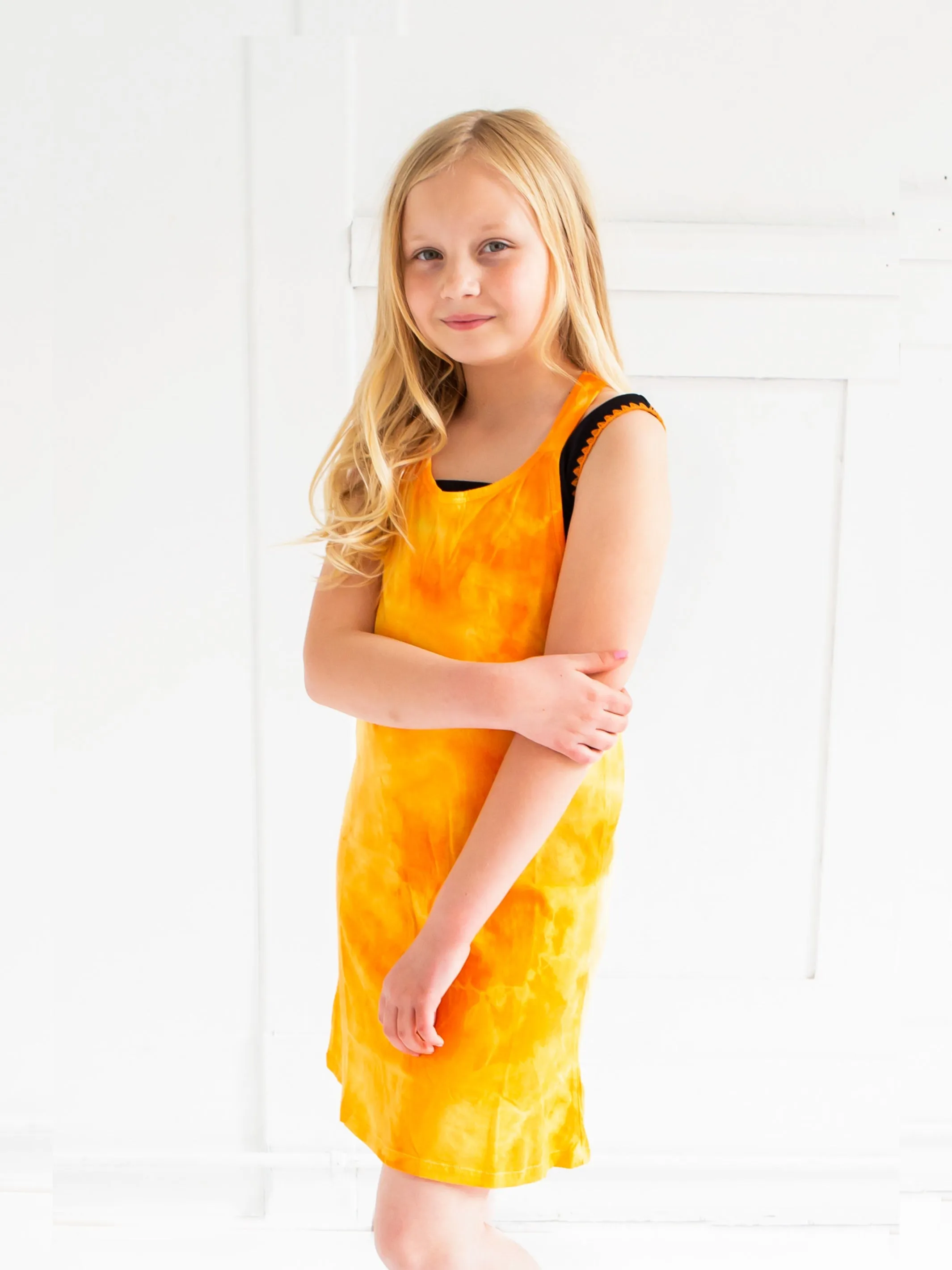 Chasteen Braided Tie Dye Tank Dress | Limeapple
