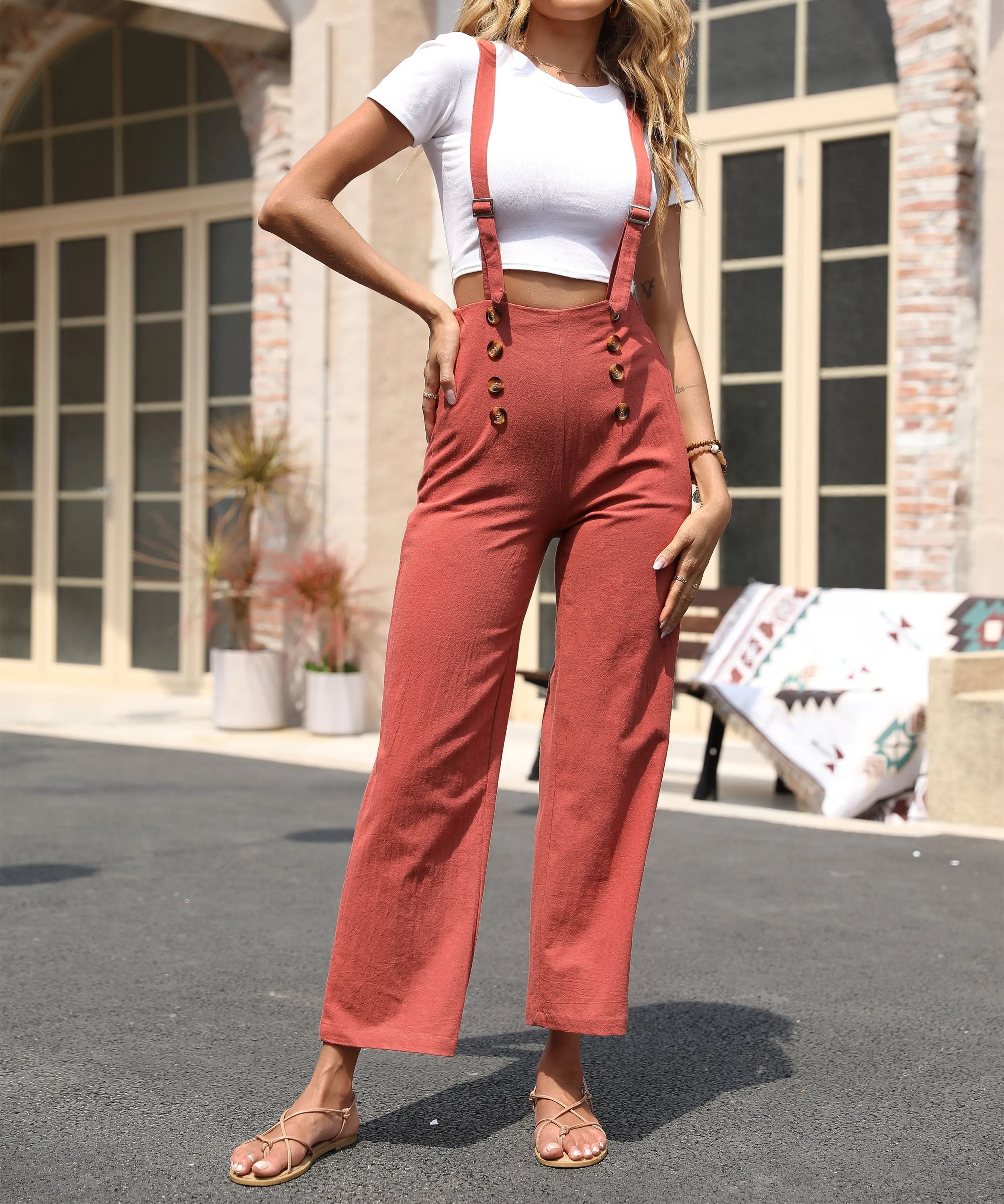 Clava Overalls - Annatto