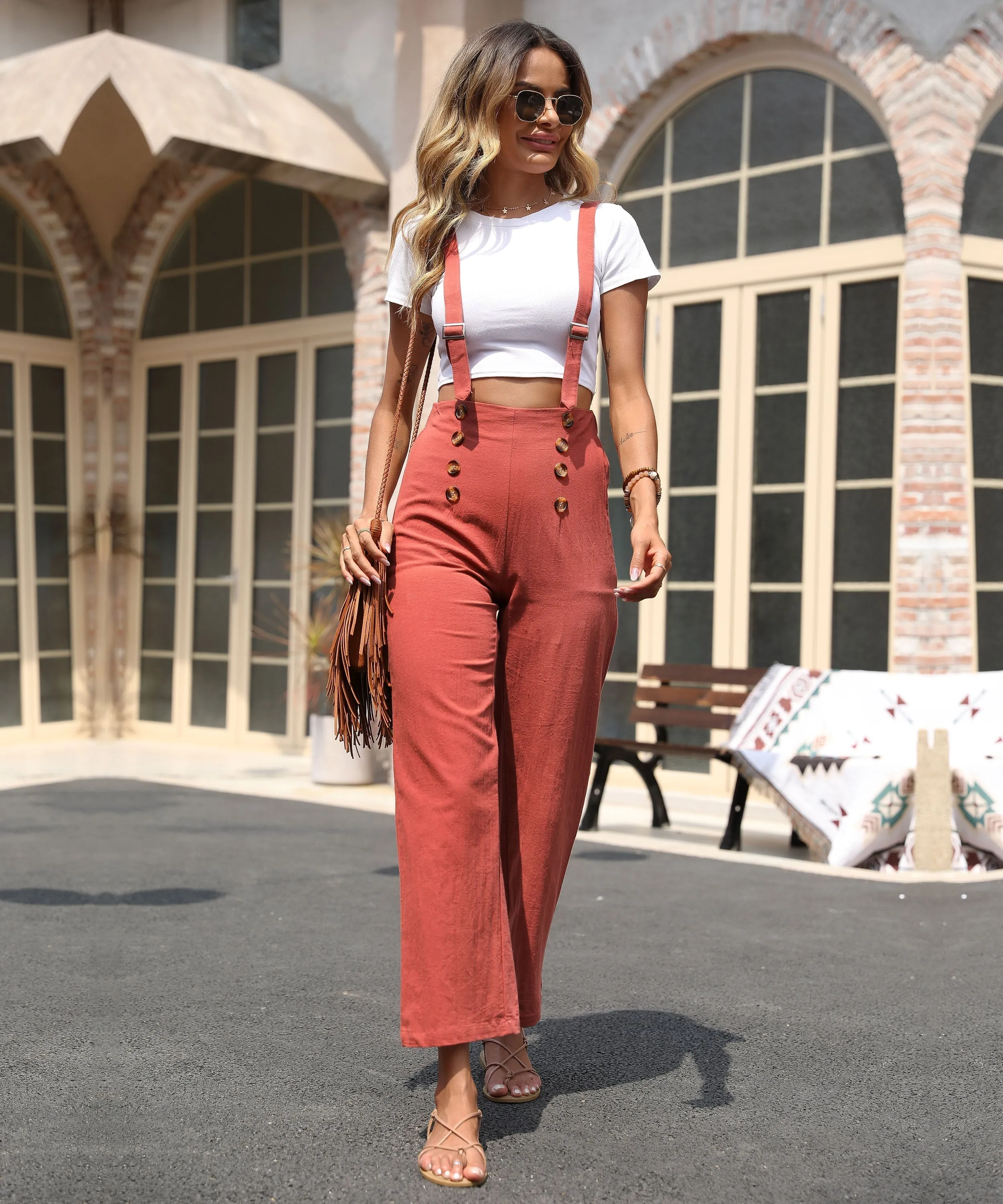 Clava Overalls - Annatto