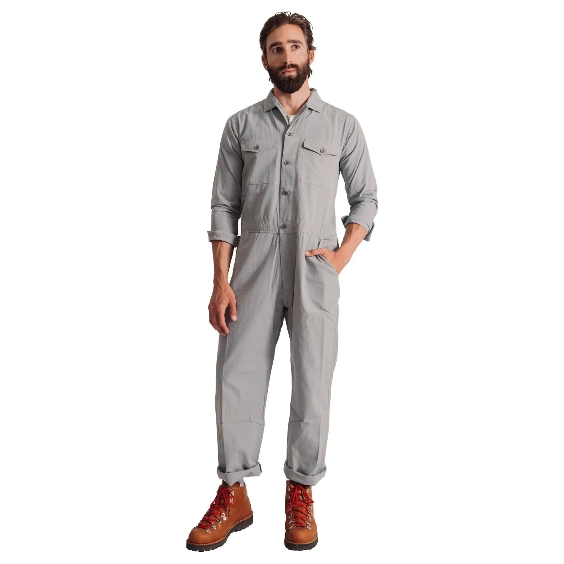 Climbing Jumpsuit, Light Grey