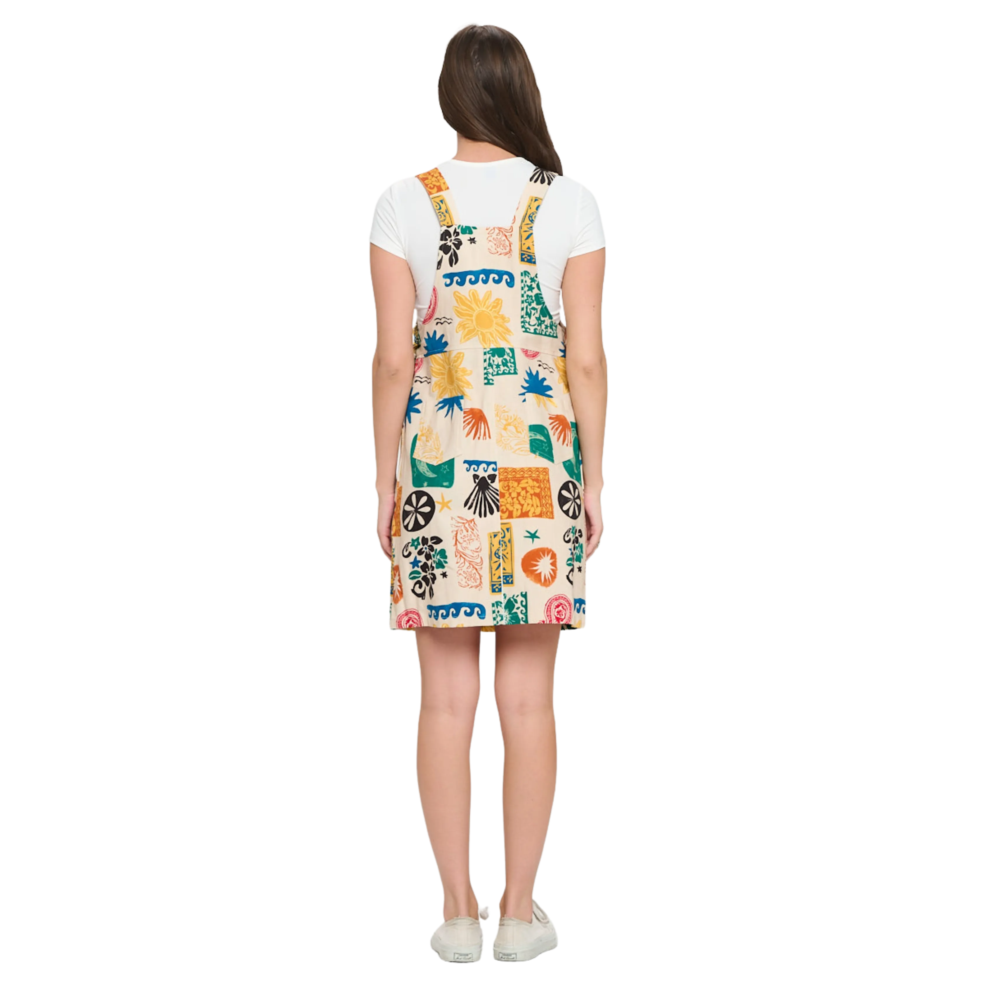 Colorful Groovy Graphics Print Skirtall
