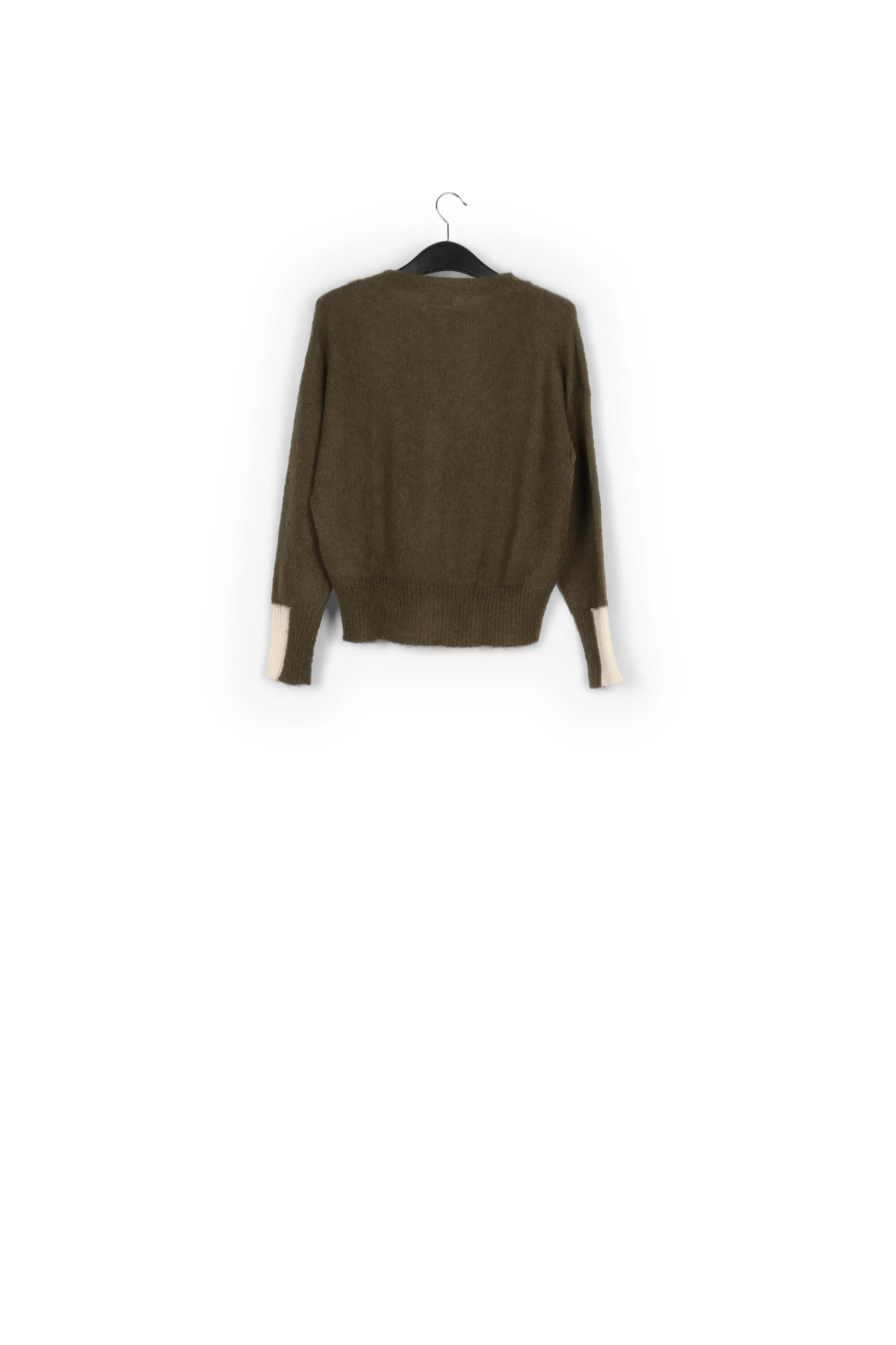 Contrast cuff sweater