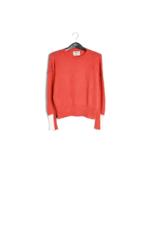 Contrast cuff sweater