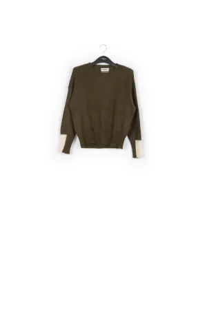 Contrast cuff sweater