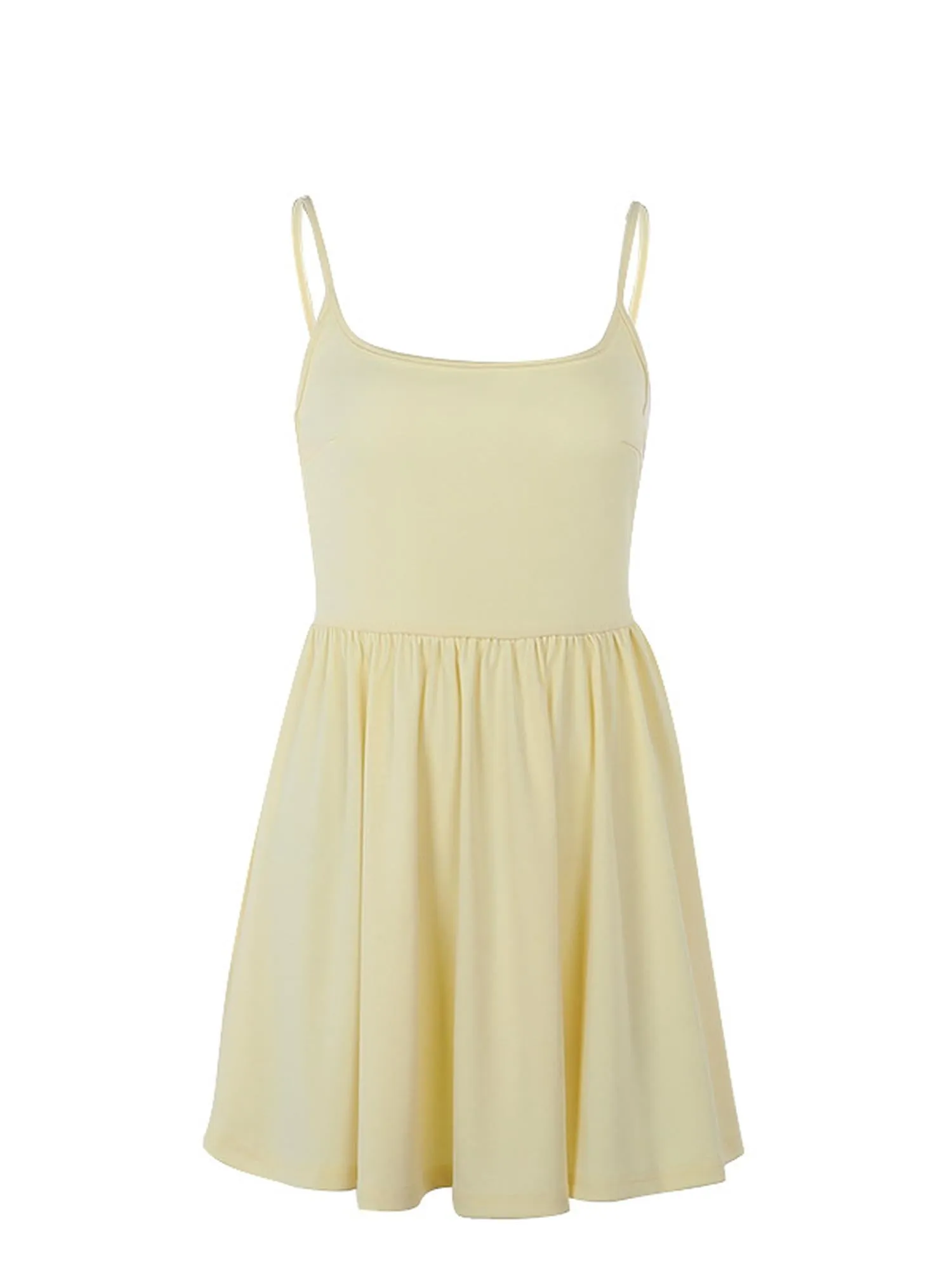 Cream Fit And Flare Mini Dress