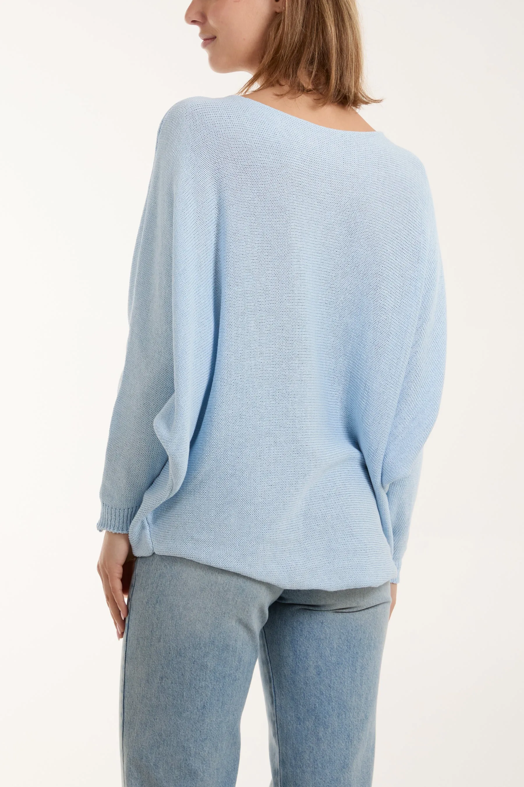 Daisies High Low Batwing Jumper