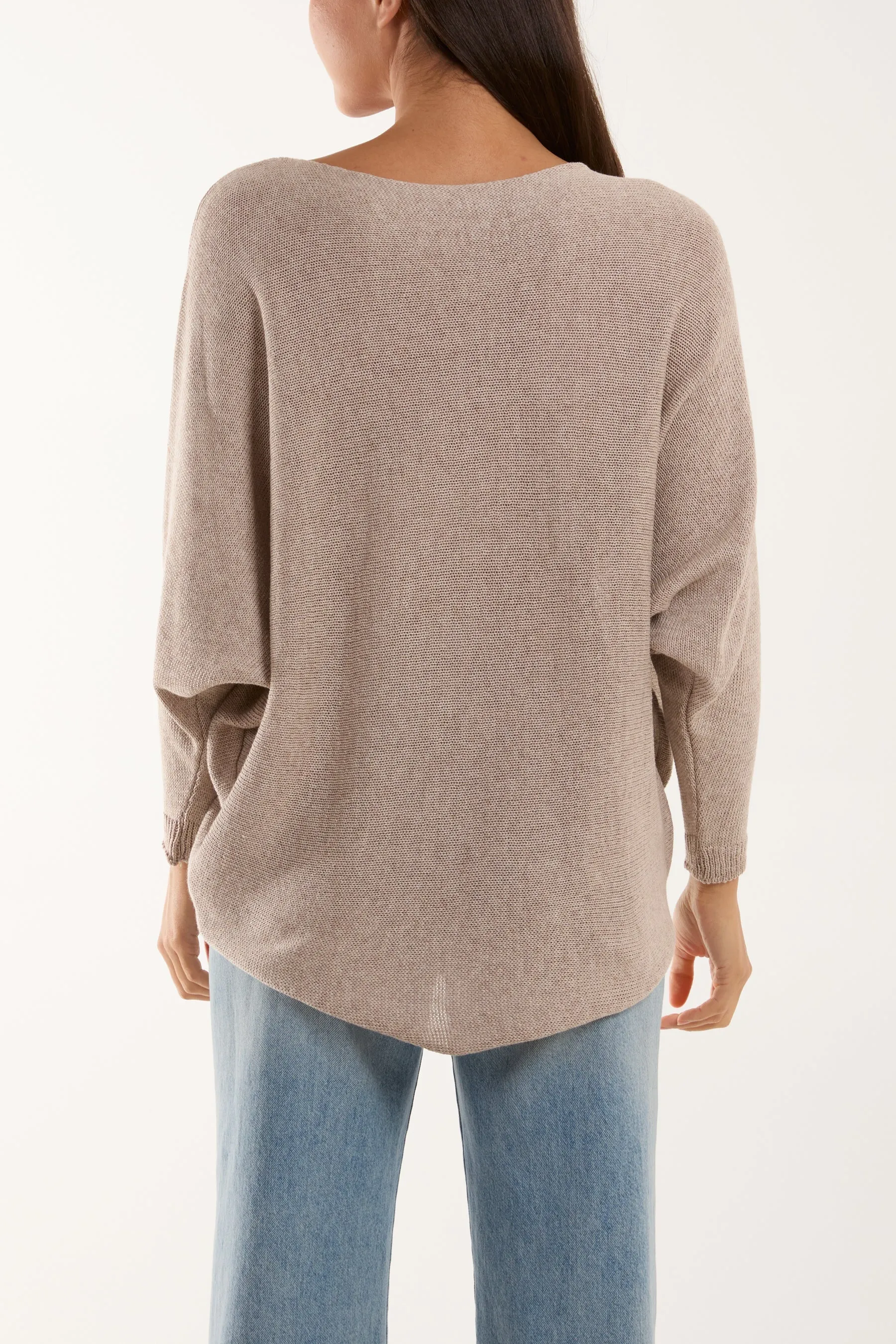 Daisies High Low Batwing Jumper