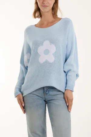Daisies High Low Batwing Jumper