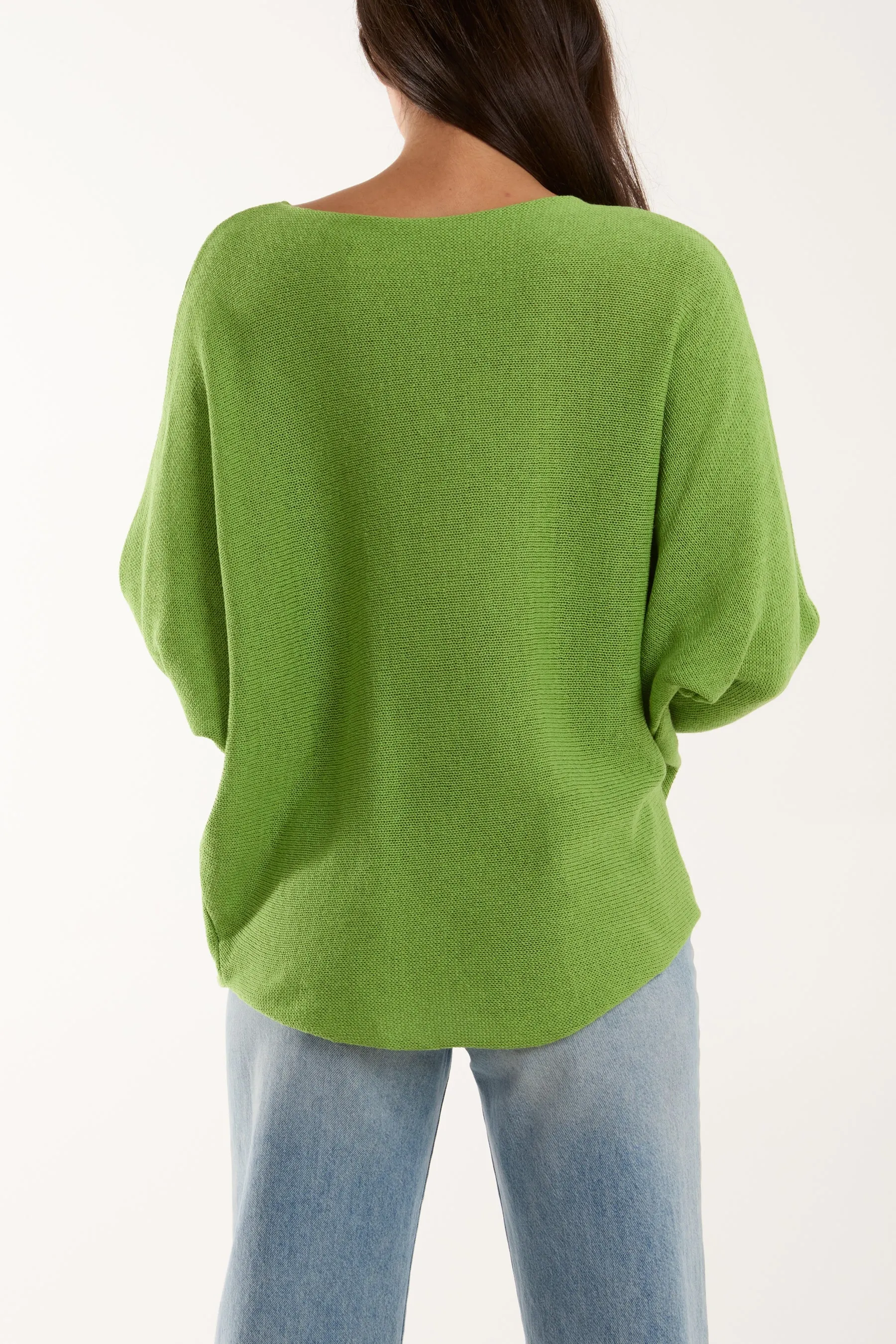 Daisies High Low Batwing Jumper