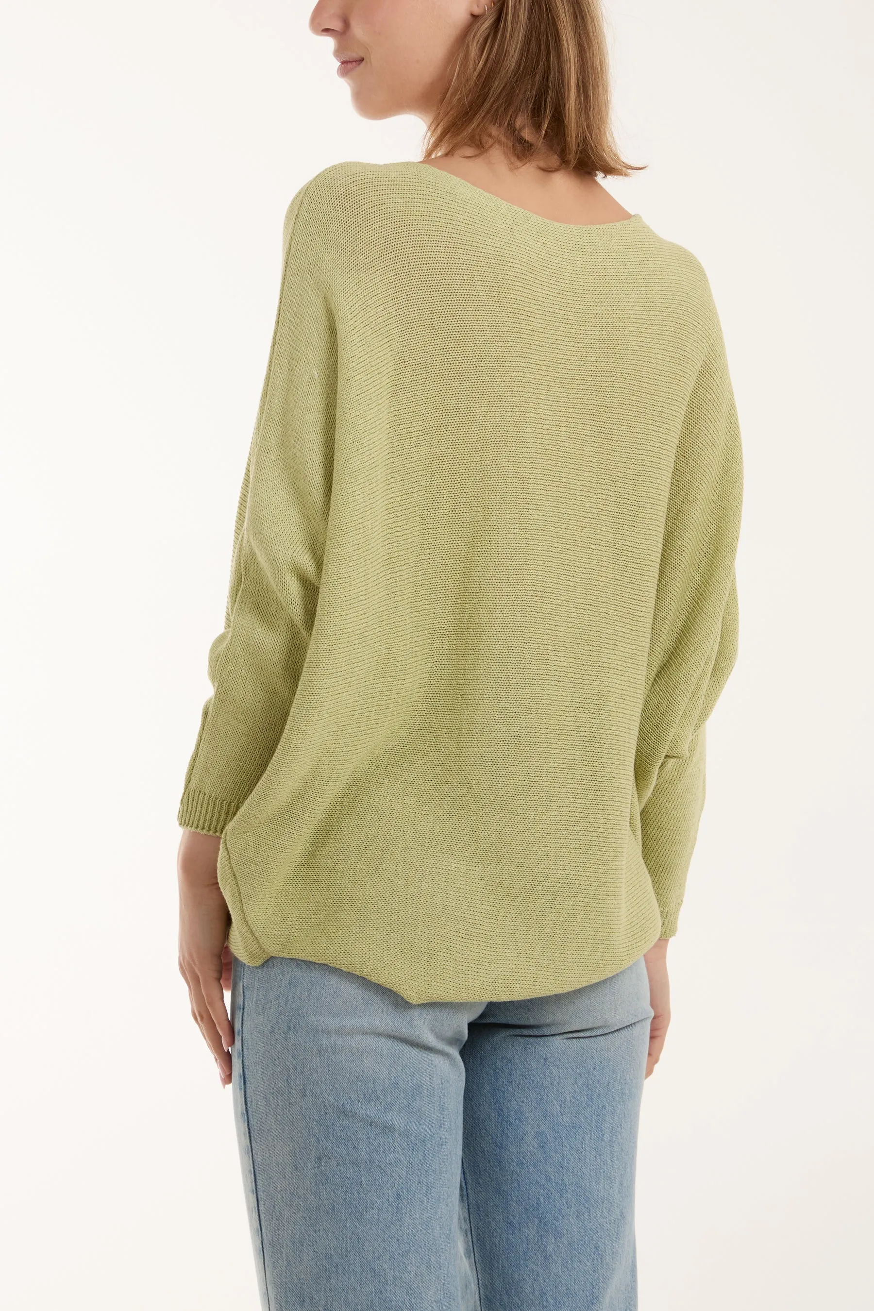 Daisies High Low Batwing Jumper