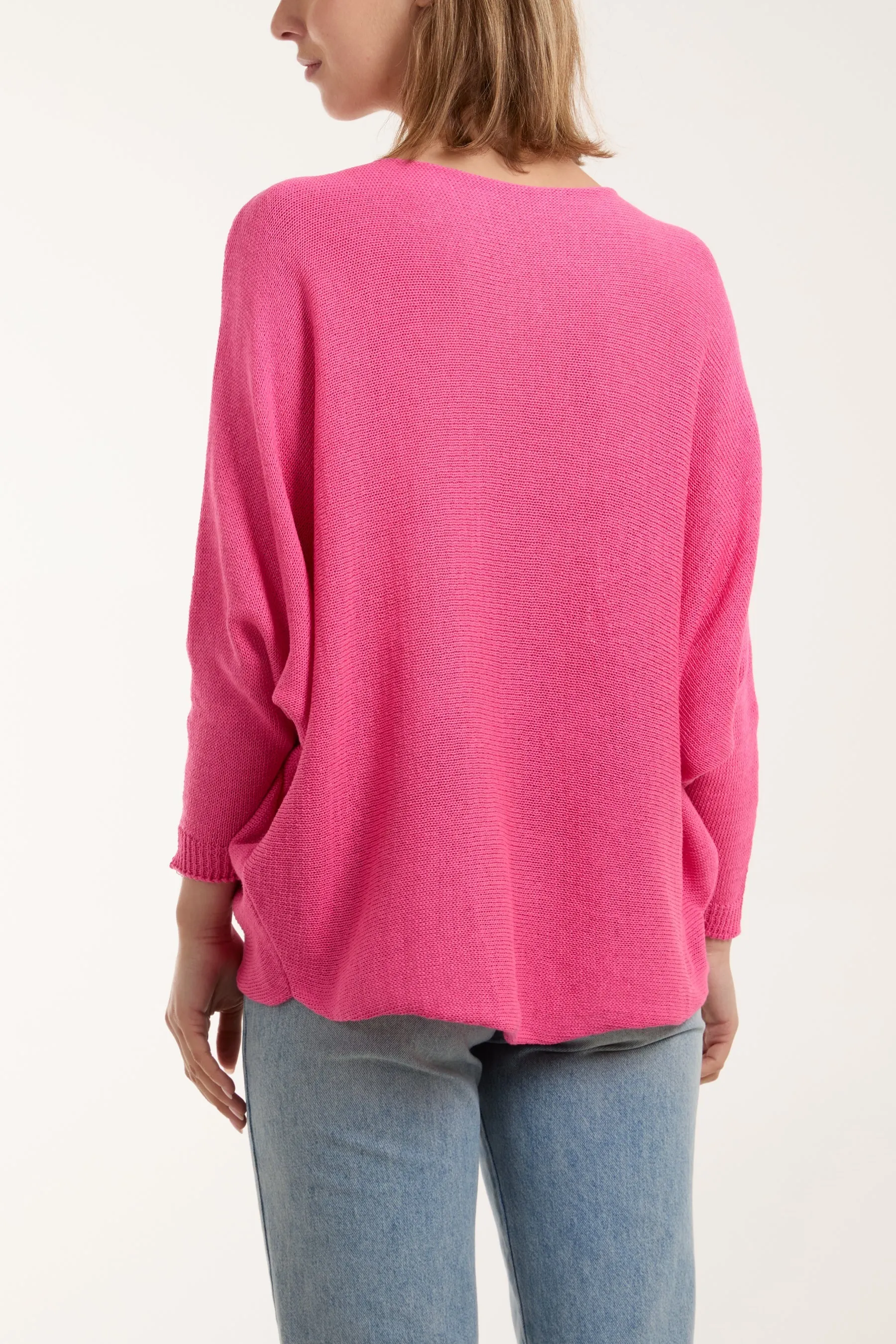 Daisies High Low Batwing Jumper