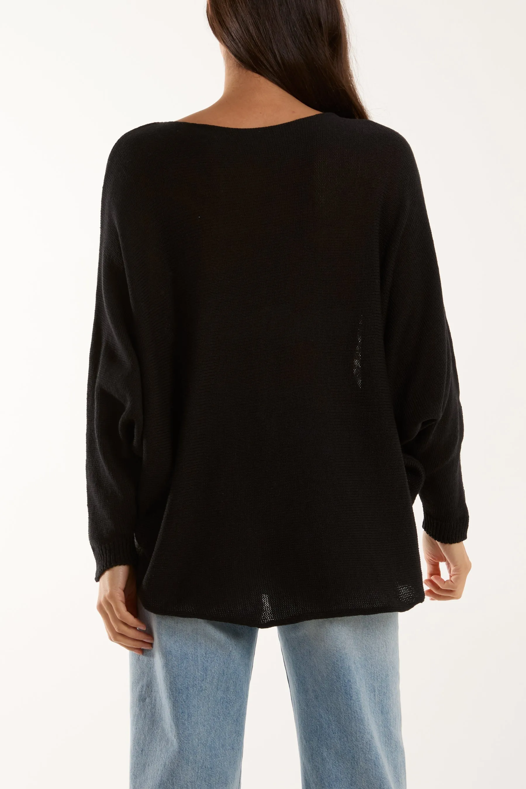 Daisies High Low Batwing Jumper