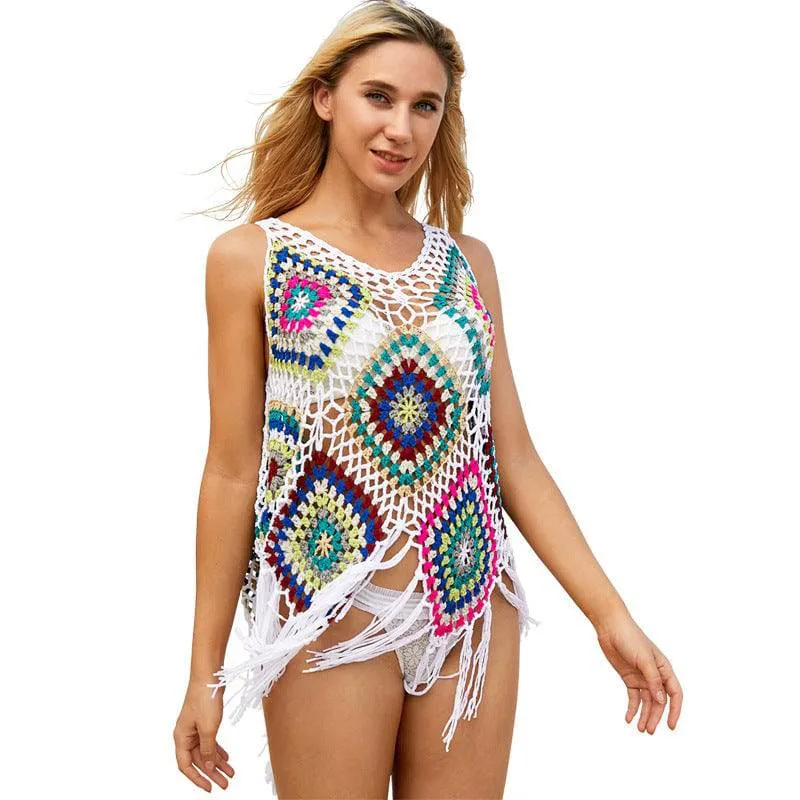 Diamond Breeze Crochet CoverUp