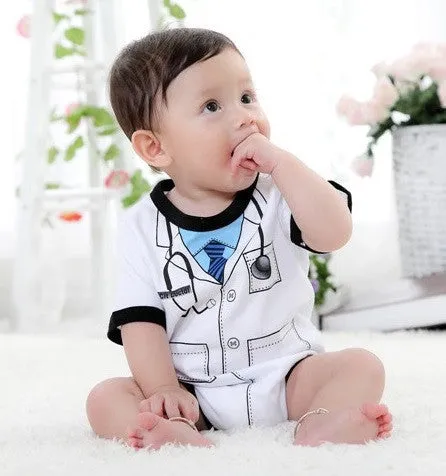 Doctor baby boy bodysuit short sleeve summer baby clothes born Jumpsuits Bebe clothing girl Infant Bodysuits