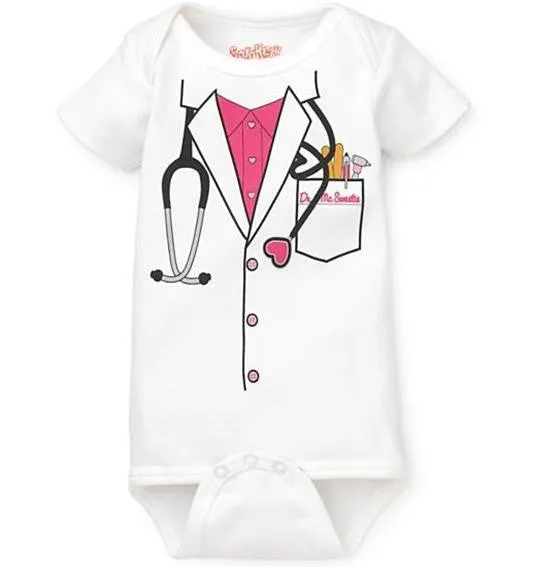 Doctor baby boy bodysuit short sleeve summer baby clothes born Jumpsuits Bebe clothing girl Infant Bodysuits