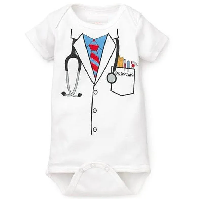 Doctor baby boy bodysuit short sleeve summer baby clothes born Jumpsuits Bebe clothing girl Infant Bodysuits
