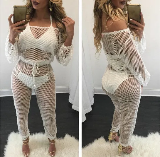 Elegant Rompers Women Jumpsuits Off The Shoulder One piece Outfits Sleeveless Beach Loose Bodycon Jumpsuit