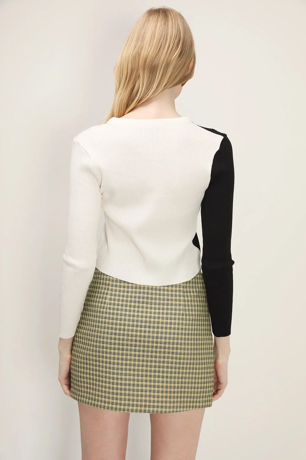 Eva Color Block Ribbed Cardigan
