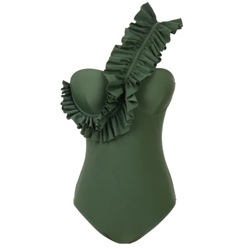 Flirty Ruffle Bombshell Swimsuit