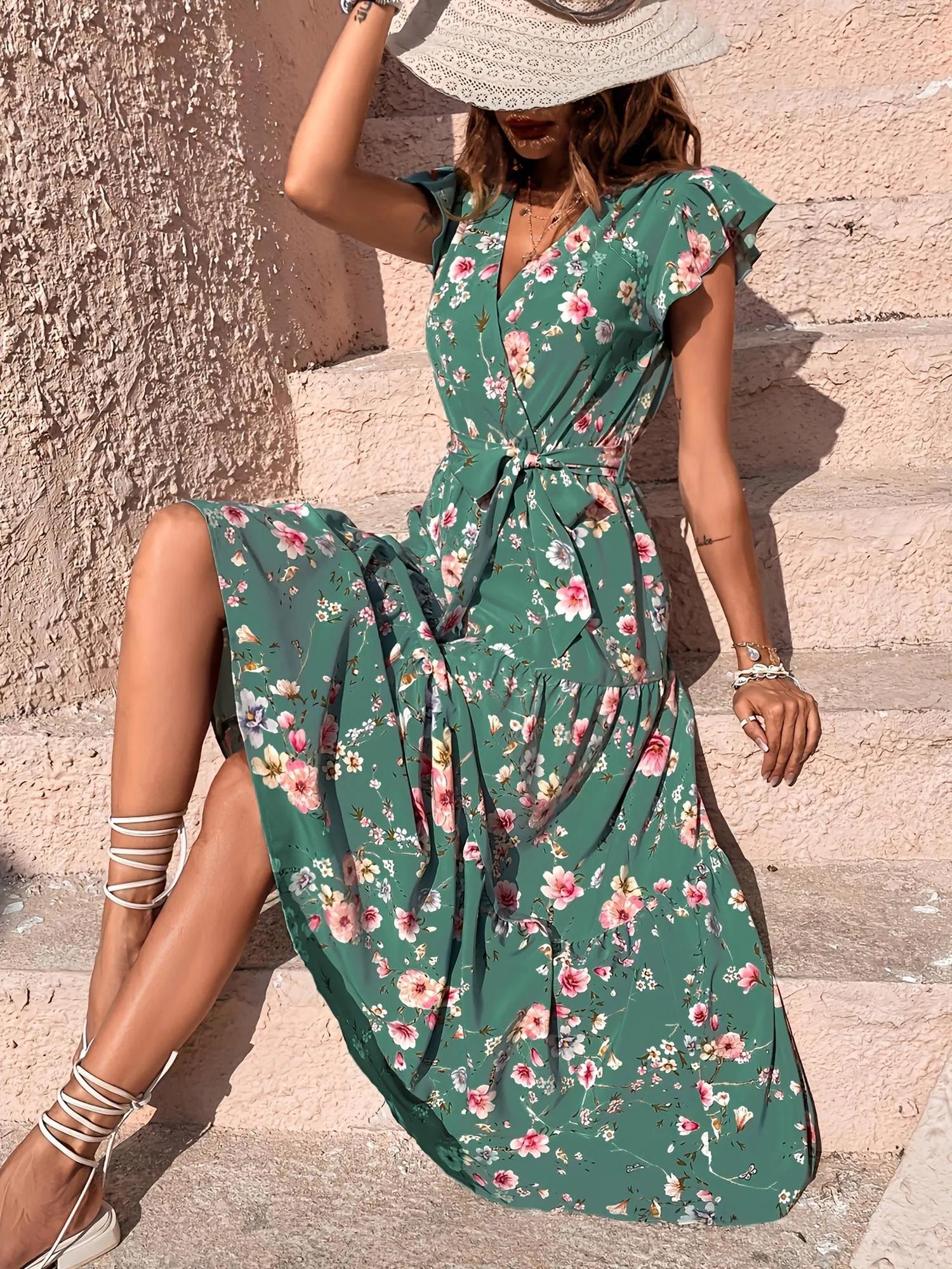 Floral Print Maxi Dress