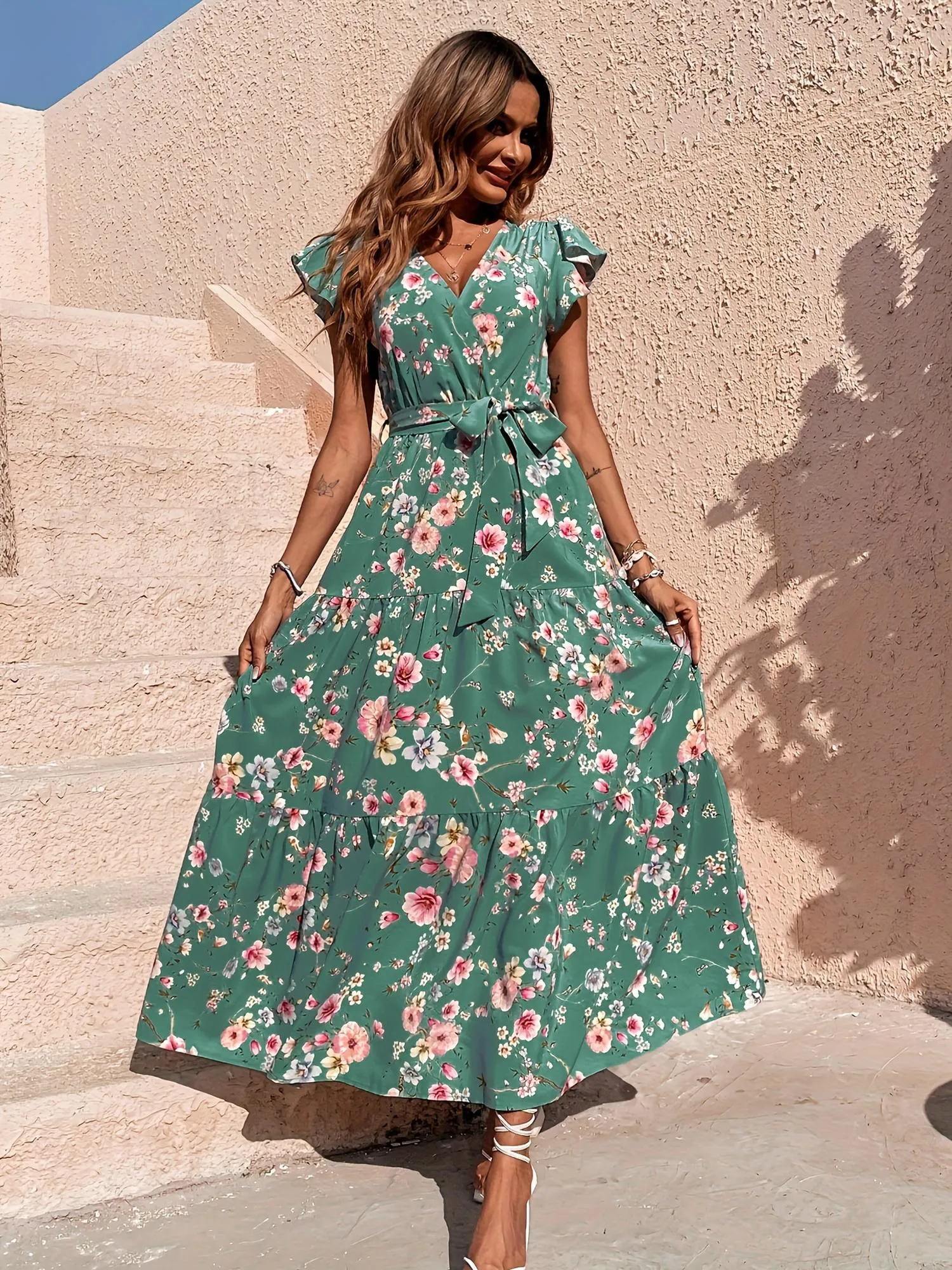 Floral Print Maxi Dress