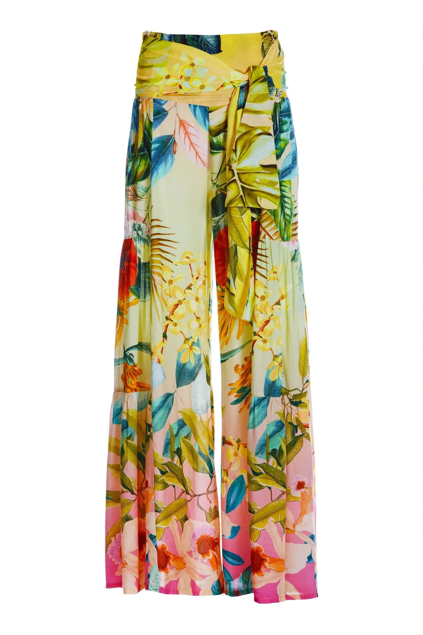 Floral Printed Cover Up Pant Multi