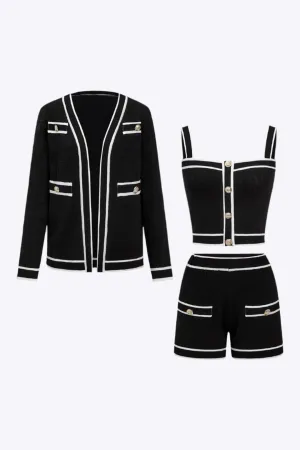 Florence - Trendy Layered Look Woman's Color Block Set