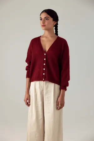 Francie The Mist Cardigan - Cherry