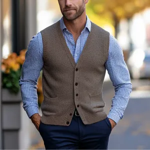 Frederik | Sleeveless Cardigan Sweater