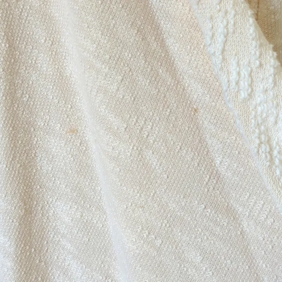 Free People In The Loop Boho Draped Open Front Knit Cardigan Sweater Cream XS