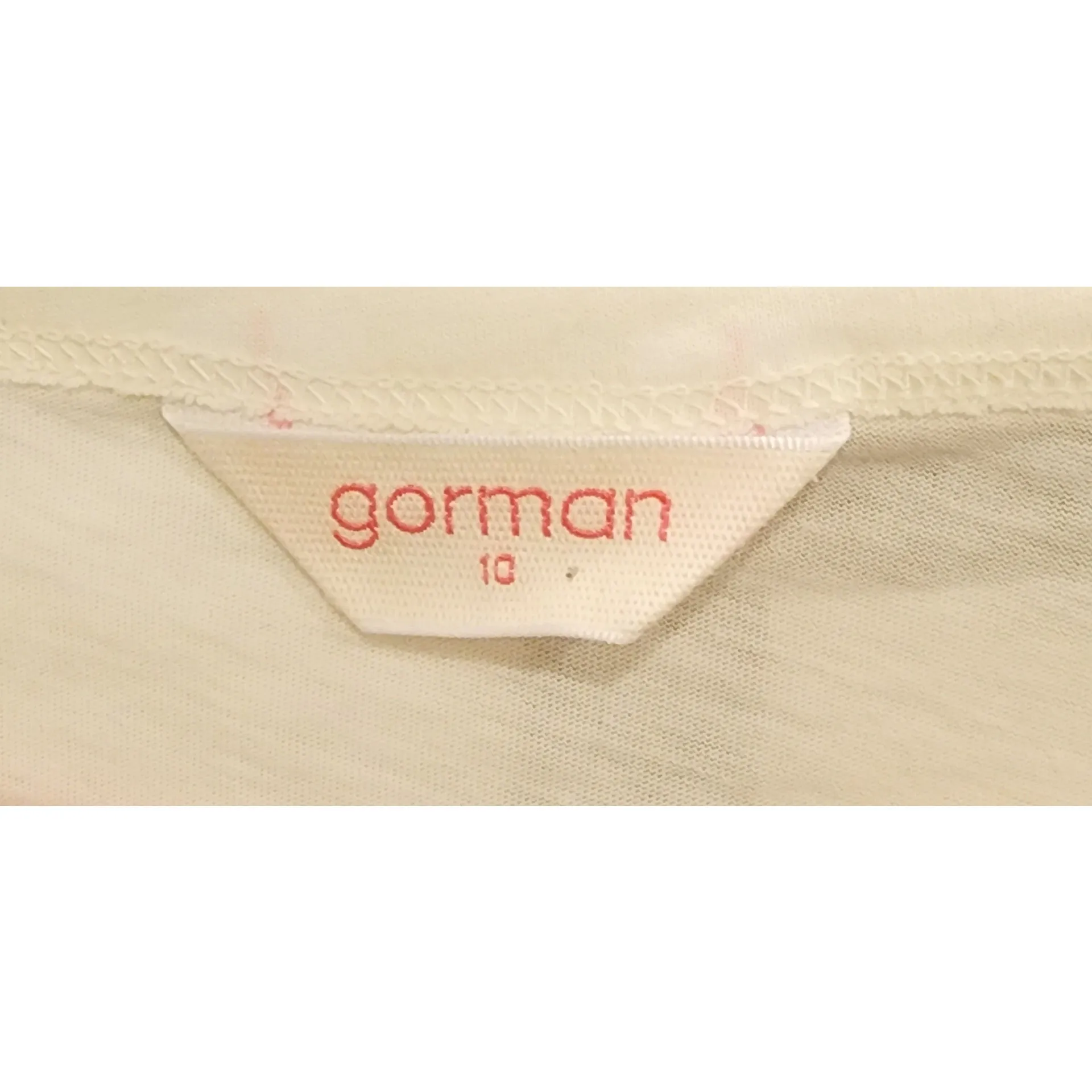 Gorman x Jess Johnson Egyptian-inspired print tee shirt top size 10