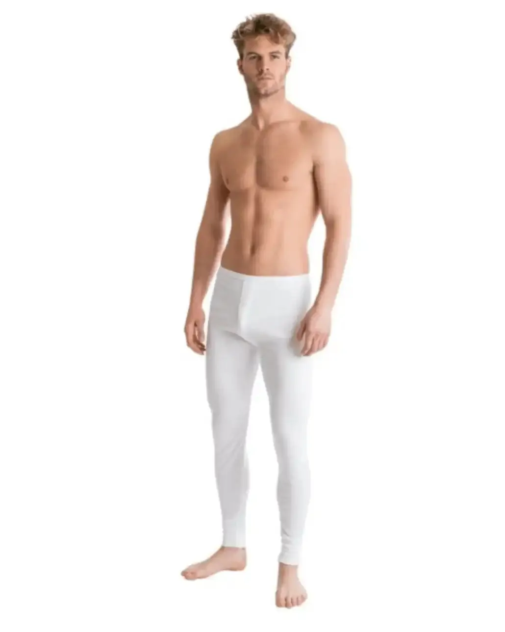 Guardian Mens Brushed Thermal Long Johns White